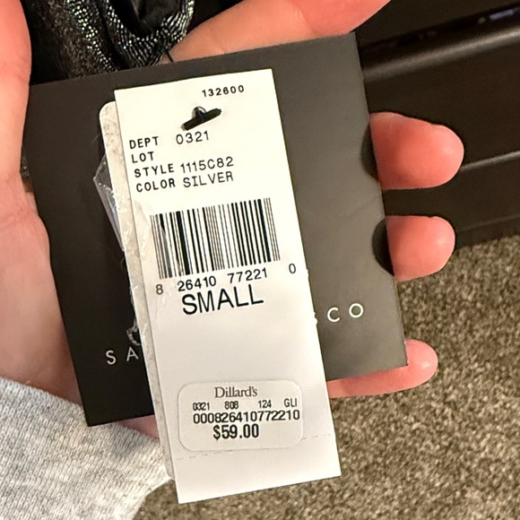 I.N. San Francisco Glittery Black Dress - Picture 3 of 4